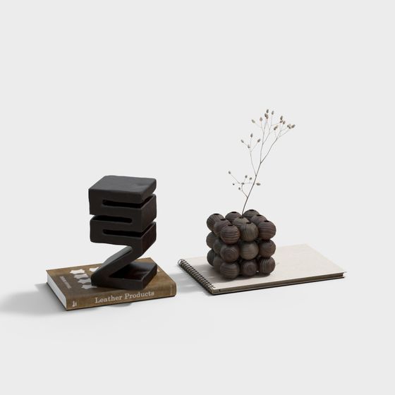 Intricate Low-Poly and High-Detail 3D Model for Creative Projects