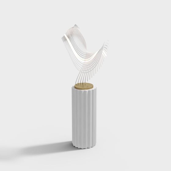 Luminous Trophy 3D model