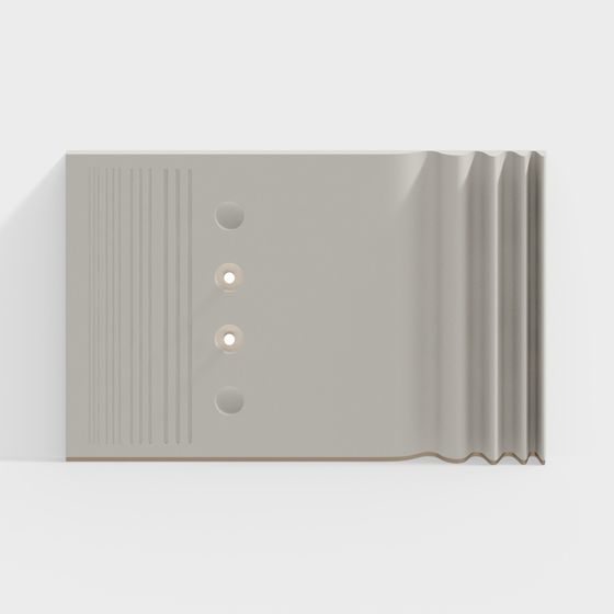 Wavy Texture Panel 3D model