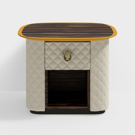 Elegant Vintage Luxury Side Table 3D model