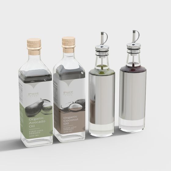 Pure Life Organic Oils 3D model