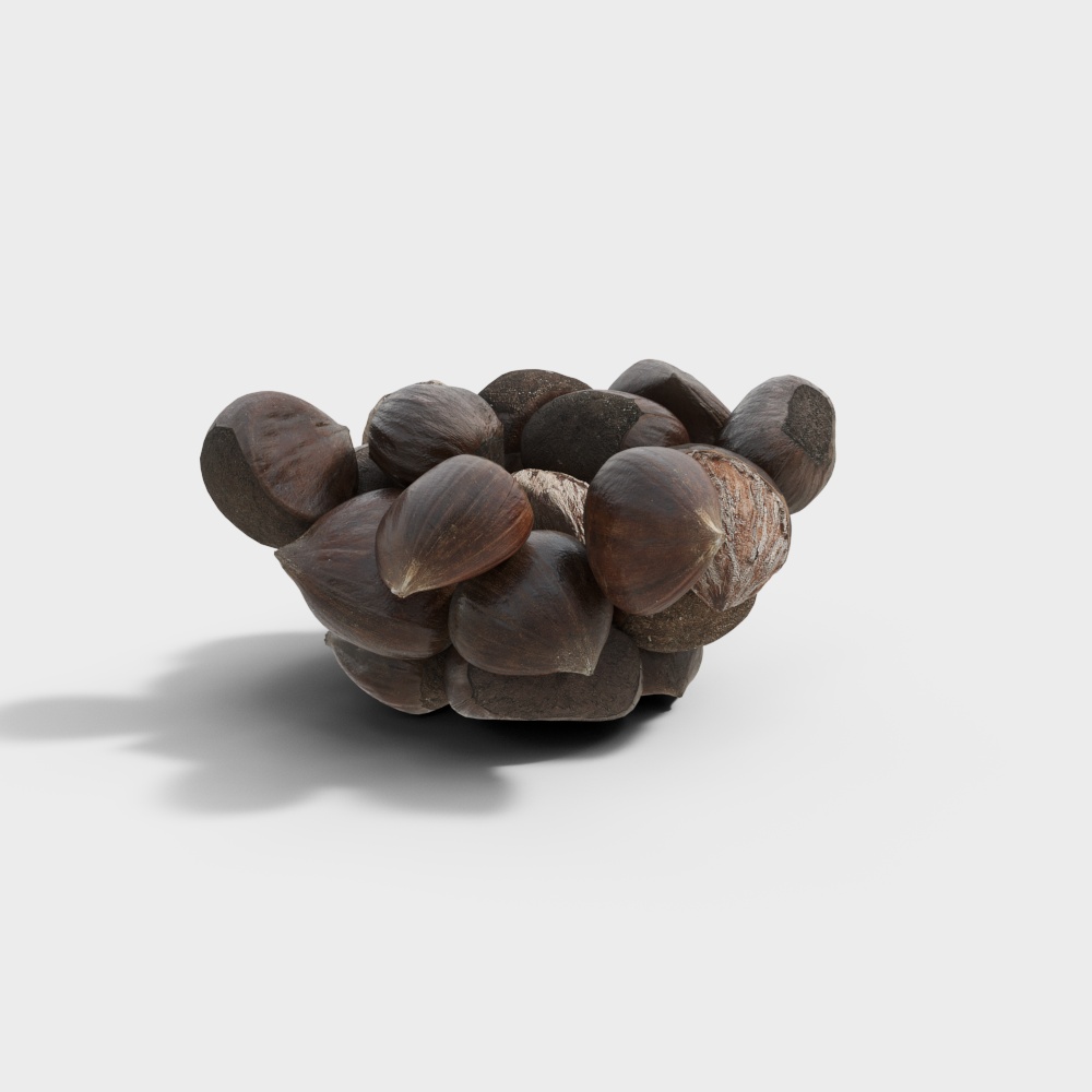 Realistic Hazelnut 3D Model for Creative Projects