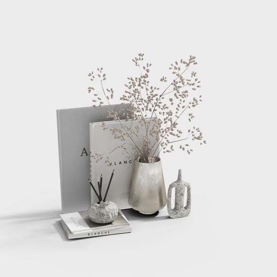 Stylish Natural Decor 3D model for Various Applications