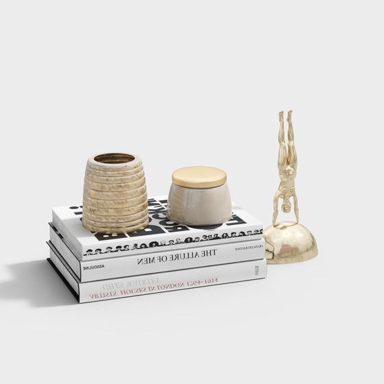 Elegant Low-Poly Gold Sculpture 3D model