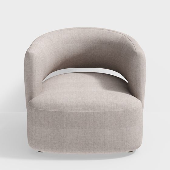 Cozy Curve Armchair 3D model