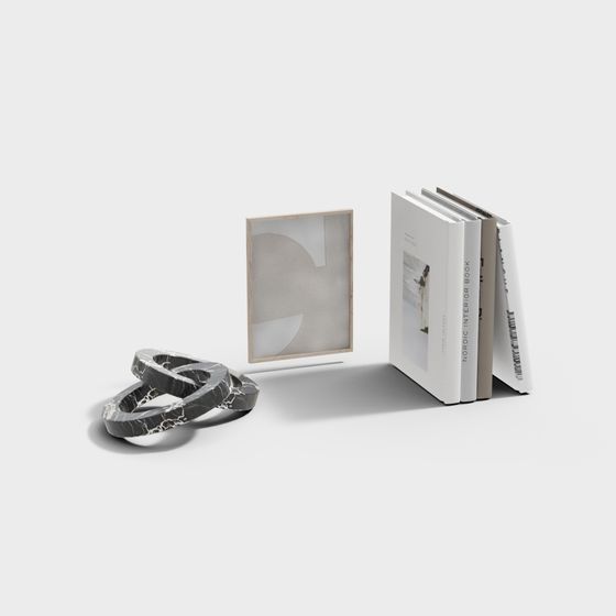 Marble Bookends 3D model