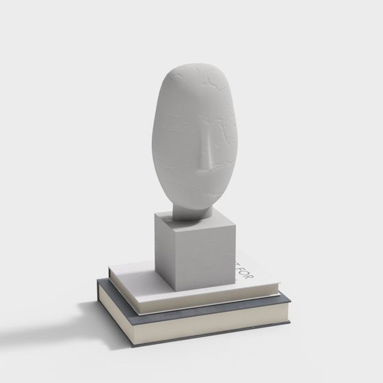 Abstract Stone Statue 3D model