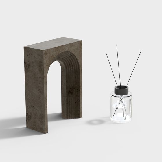 Unique Arch Design 3D Model with Aromatherapy