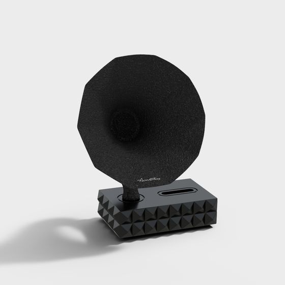 Low Poly High Detail Acoustics Speaker 3D model
