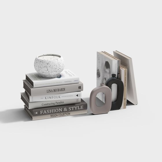 Urban Elegance Bookshelf 3D model