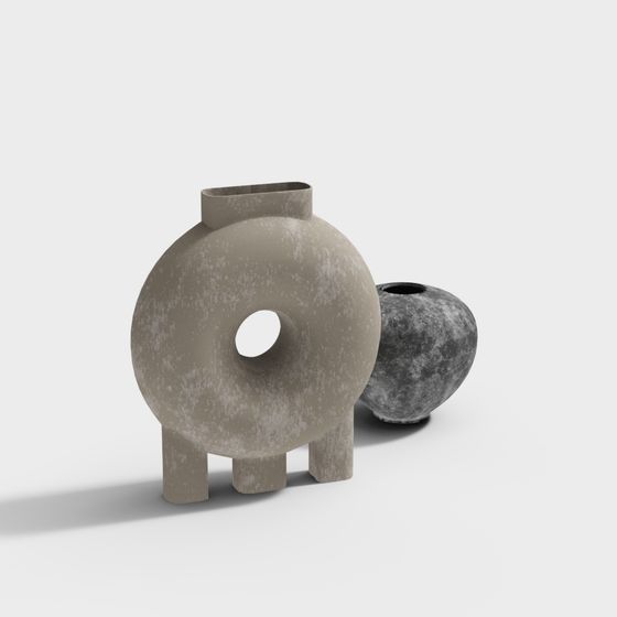 Abstract Art Vase 3D Model