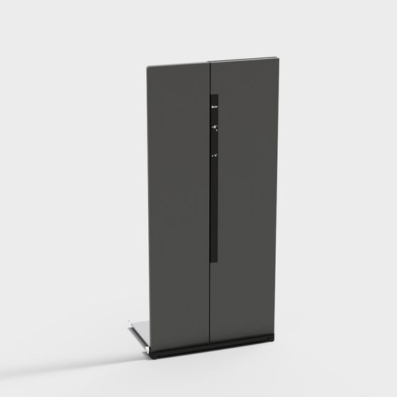 Sleek Modern Refrigerator 3D model