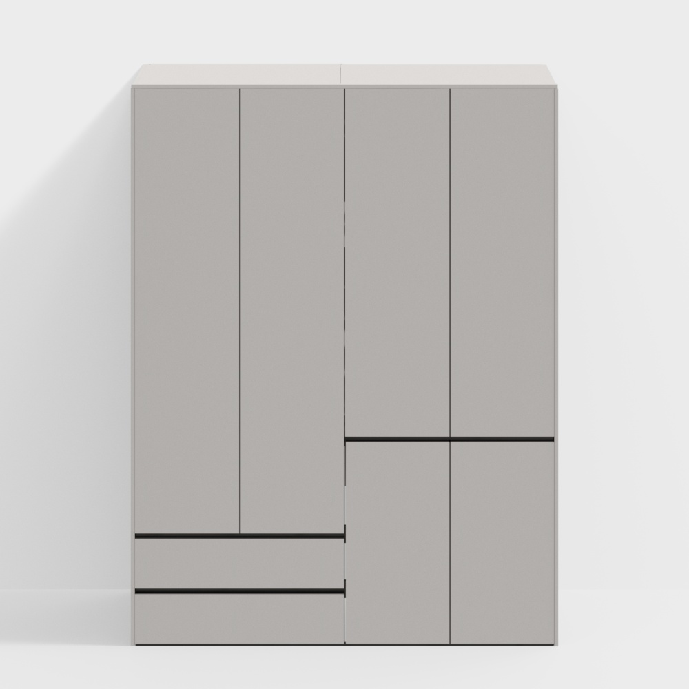 Modern Minimalist Wardrobe 3D model