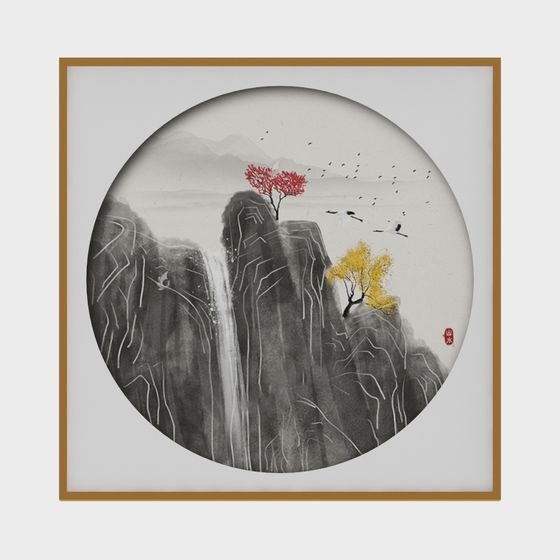 Peinture décorative chinoise