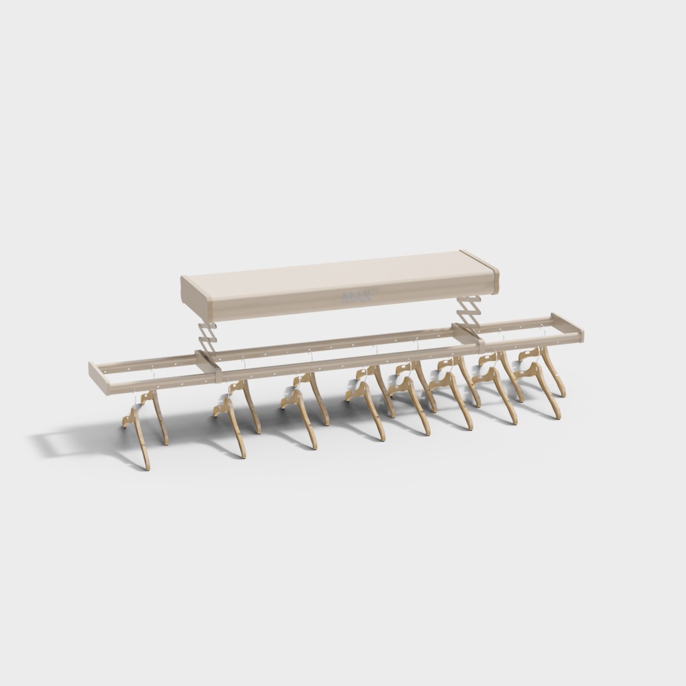 Séchoir à vêtements automatique avec levage et éclairage