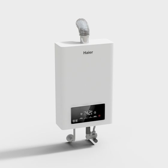 Sleek Haier Wall-Mounted Water Heater 3D model