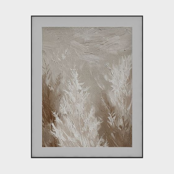 Snowy Grasses 3D model - Low Poly with High Detail