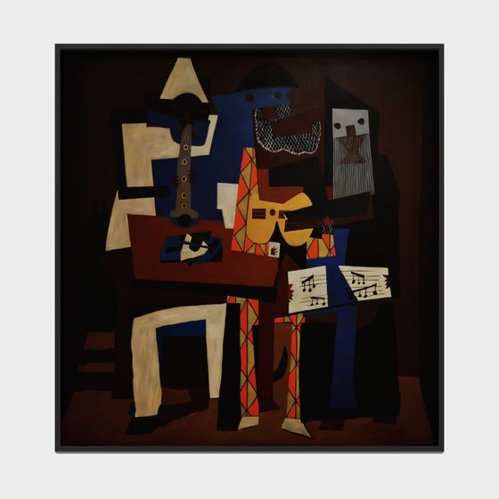 Musicians Trio Low Poly 3D model