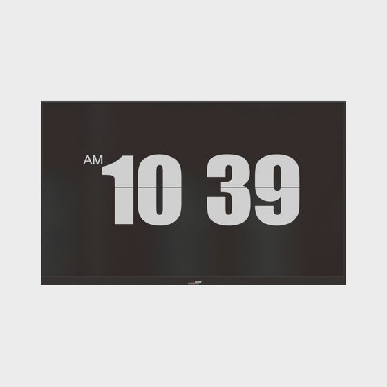 Retro-Modern Flip Clock 3D model