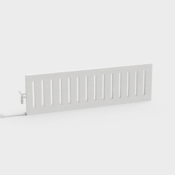 Black Radiator 3D Model for Modern Spaces