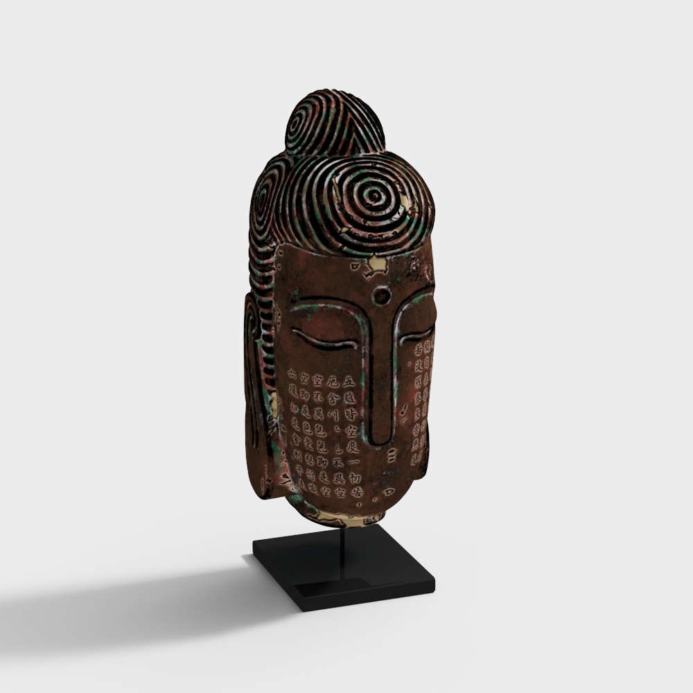 Bronze Mask Ornament Display Piece in Ancient Style