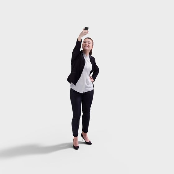 Urban Confident Woman 3D Model