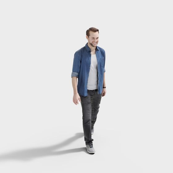 Stylish Urban Character 3D Model