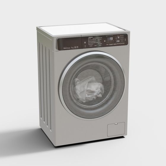 Stylish Washing Machine 3D model for Modern Homes