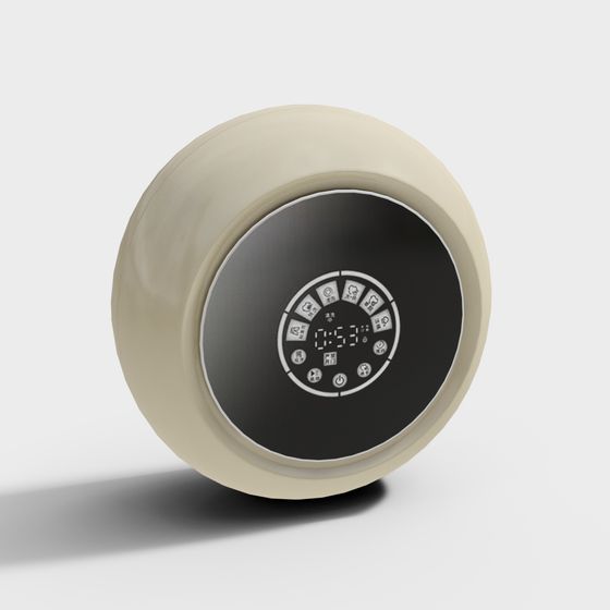 Modern Smart Thermostat 3D Model