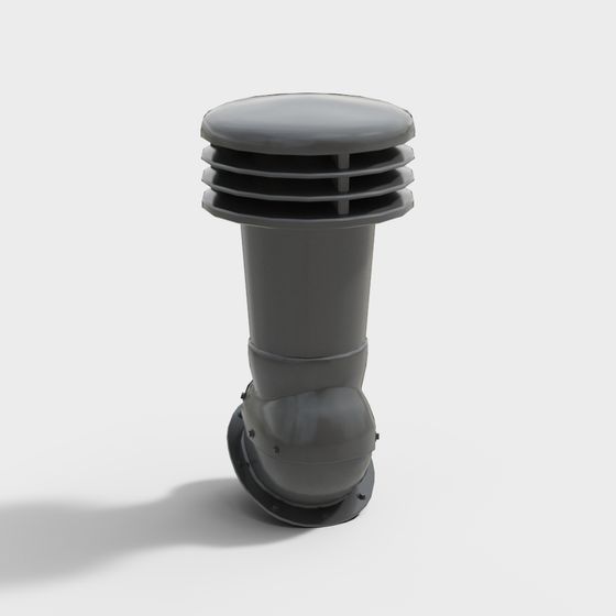 Urban Ventilation 3D model with Low Poly Design