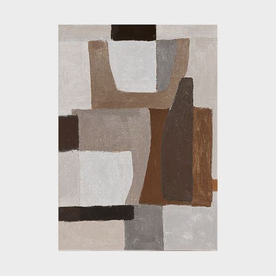 Abstract Geometric 3D Model with Low Poly Style