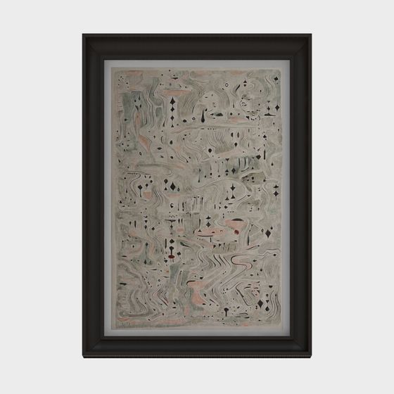 Abstract Maze Low-Polygon 3D Model for Unique Designs