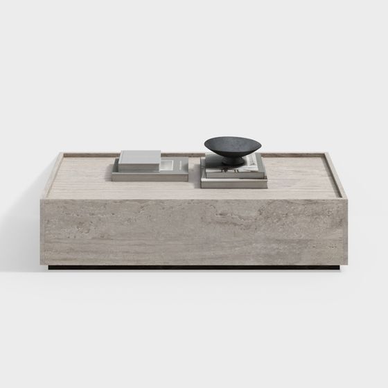 Concrete Coffee Table 3D model