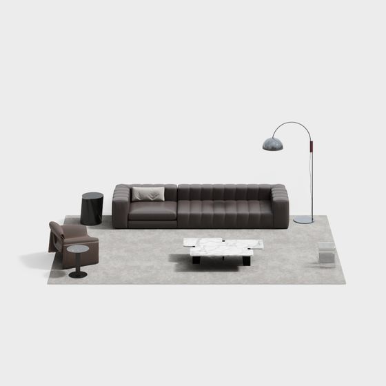 Urban Living Room 3D model