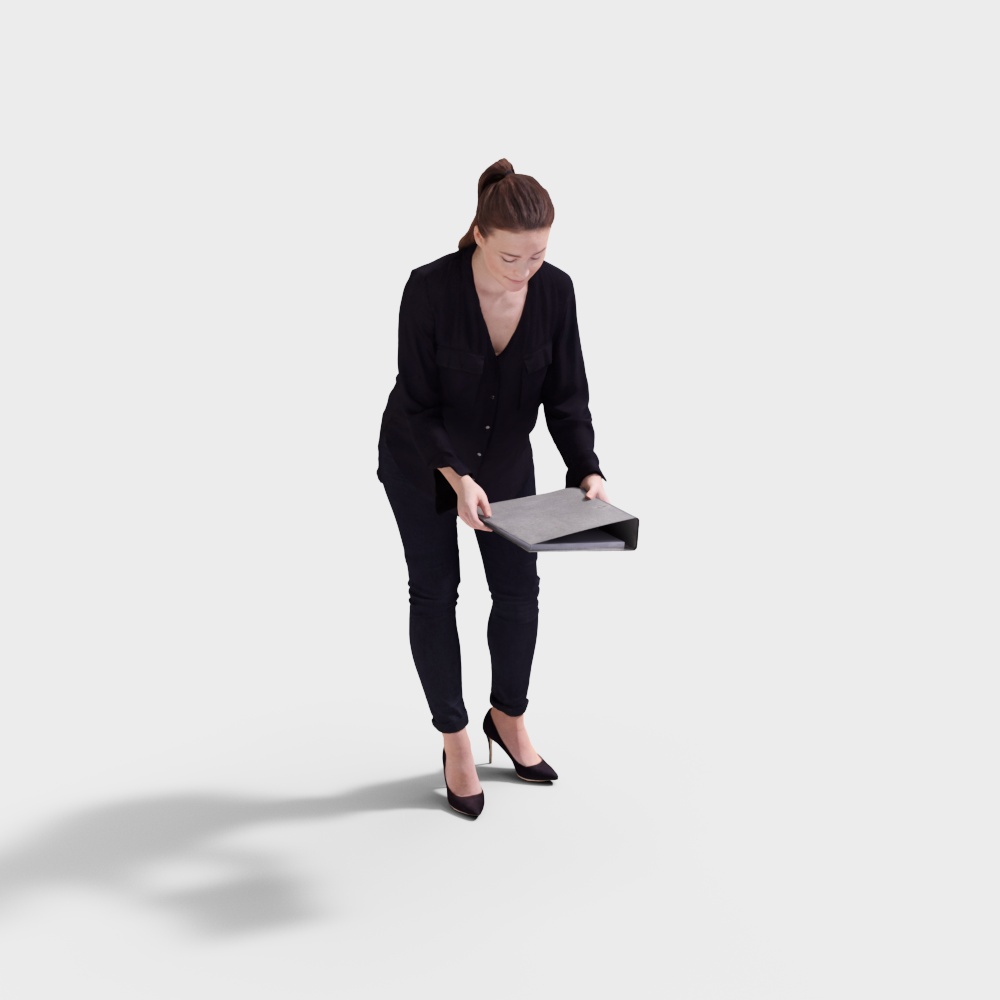Stylish Urban Female 3D model