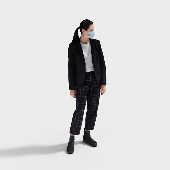 Chic Urban Female 3D model for Creative Projects