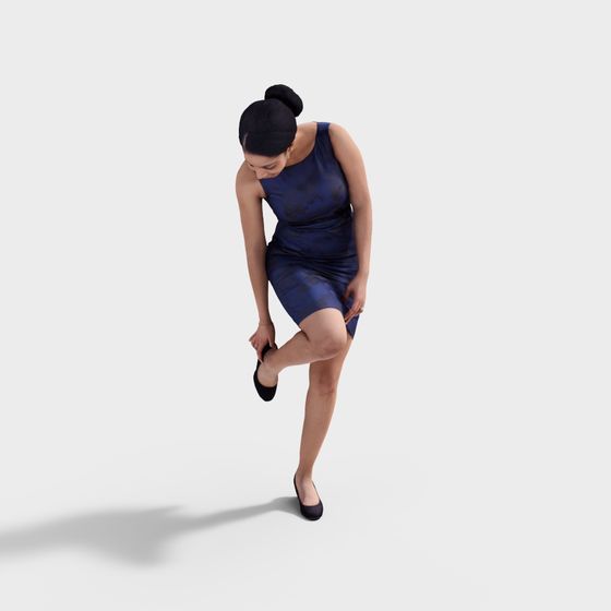 Elegant Dancer 3D model