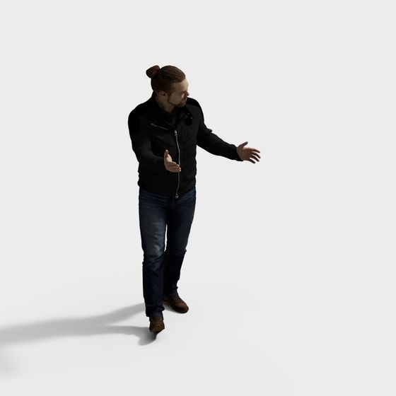 Cool Guy 3D Model: Modern Character Design