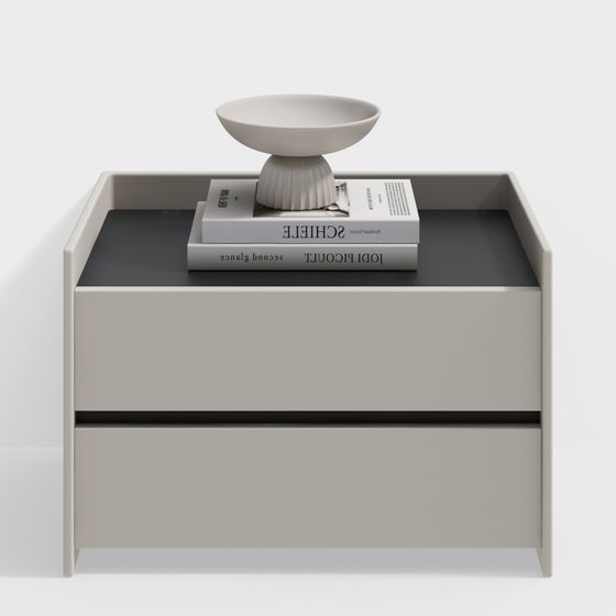 Modern Minimalist Nightstand 3D model