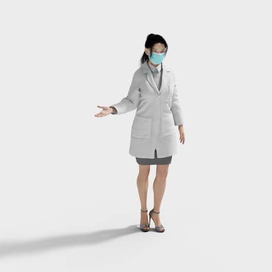 Futuristic Lab Assistant 3D Model