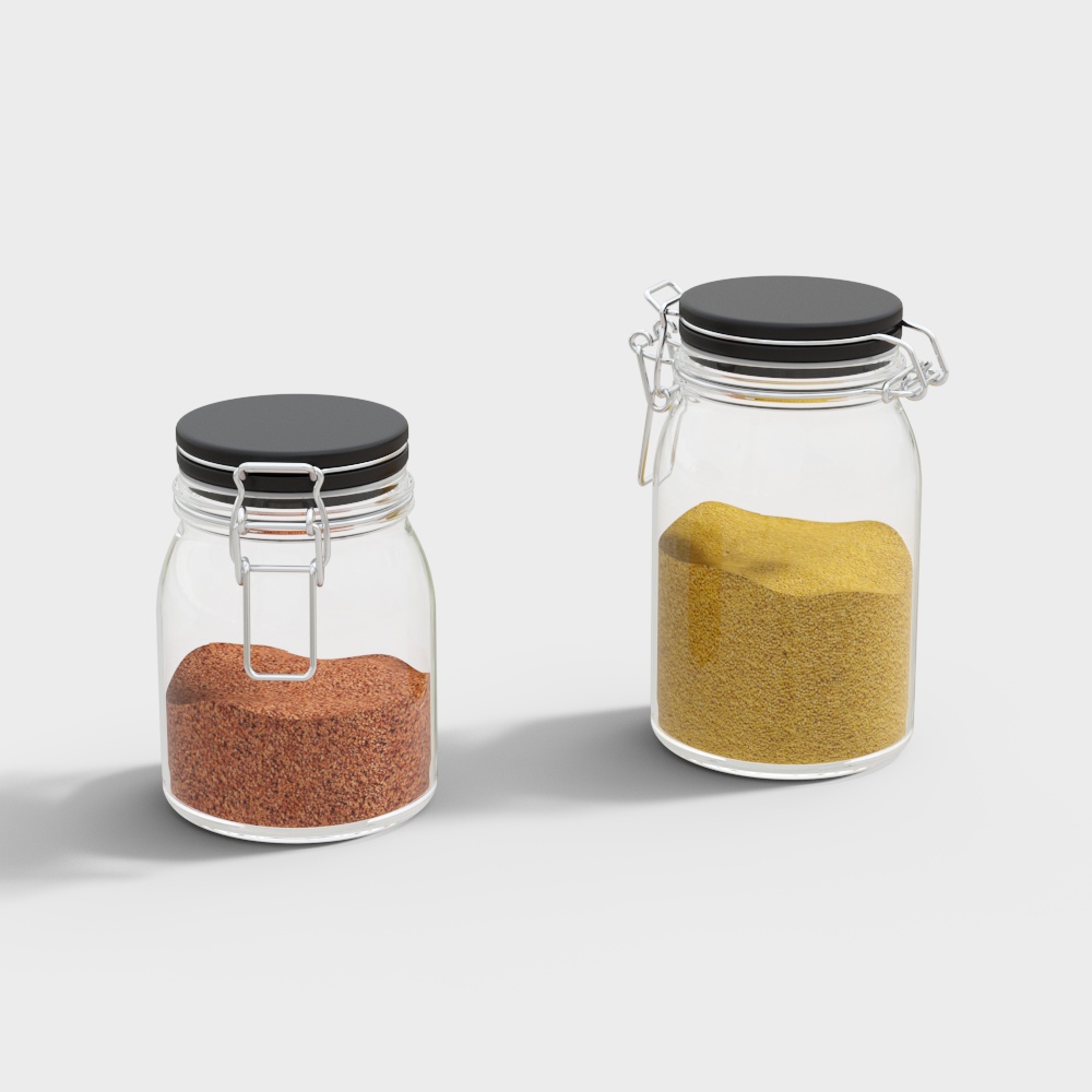 Low-Poly Glass Jar 3D Model for Creative Projects