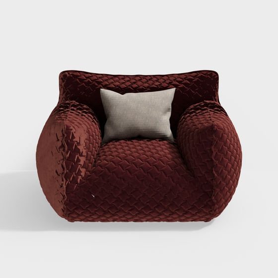 Luxurious Low-Poly 3D Sofa Model