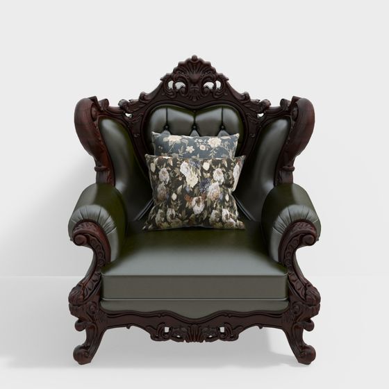 Royal Throne Chair 3D model
