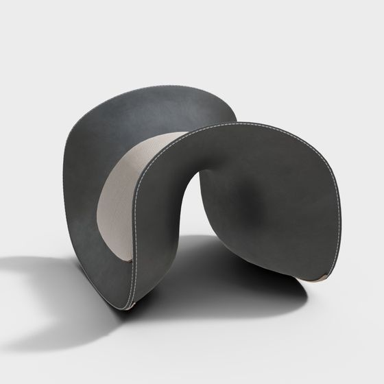 Elegant Low-Polygon Chair 3D Model