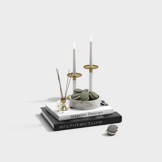 Elegant Candle Holder 3D model