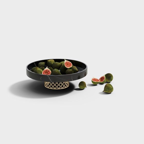 Modern Green Fresh Fruit 3D Model
