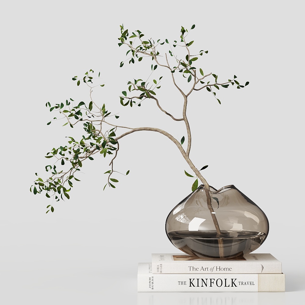 Modern Green Plant Ornament