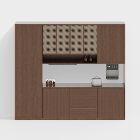 Mid-Century Style Buffet in Brown