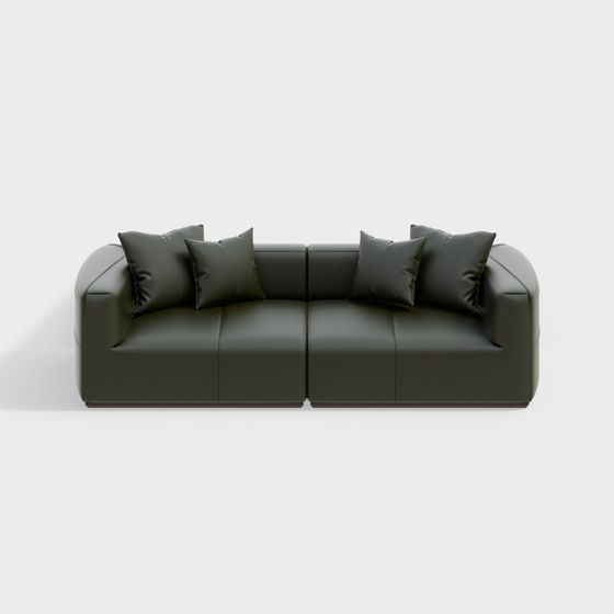 Unique Low-Poly Sofa 3D model Design