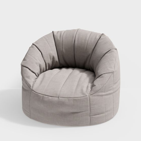 Cushy Round Chair 3D model for Modern Interior Design